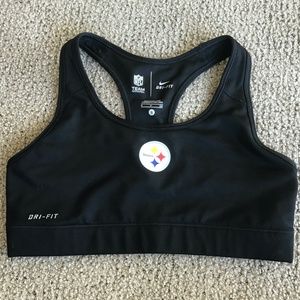 NFL Pittsburgh Steelers Nike Dri Fit sports bra size small
